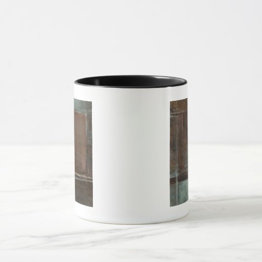 Rood- en grijze Brick-muur Mok (Midden)