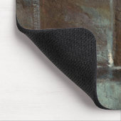 Rood- en grijze Brick-muur Muismat (Hoek)