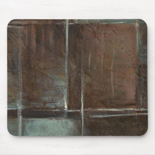 Rood- en grijze Brick-muur Muismat (Voorkant)