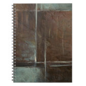 Rood- en grijze Brick-muur Notitieboek (Voorkant)