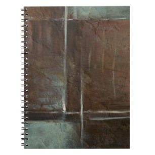 Rood- en grijze Brick-muur Notitieboek
