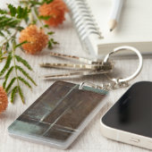 Rood- en grijze Brick-muur Sleutelhanger (Voorkant Rechts)