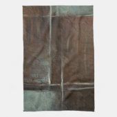 Rood- en grijze Brick-muur Theedoek (Verticaal)