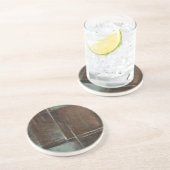 Rood- en grijze Brick-muur Zandsteen Onderzetter (Zijkant)