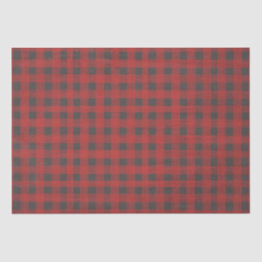 Rood- en grijze buffels tissuepapier (Voorkant)