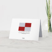 Rood- en grijze rechthoeken bedankkaart (Achterkant)