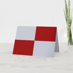 Rood- en grijze rechthoeken bedankkaart