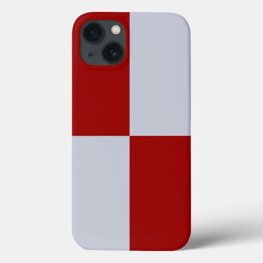 Rood- en grijze rechthoeken Case-Mate iPhone case (Achterkant)