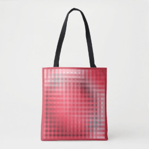 Rood- en grijze vlekgrunge tote bag