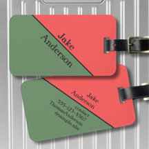 Rood en groen 45 graden minimalistisch