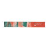 Rood en groen abstract beschilderde kerstvakantie (Individueel)