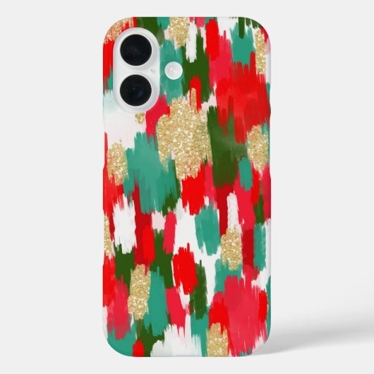 Rood en groen abstract Case-Mate iPhone case (Achterkant)