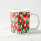 Rood en groen abstract grote koffiekop (Rechts)