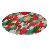 Rood en groen abstract snijplank (Hoek)