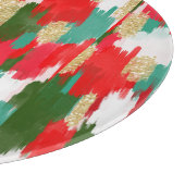 Rood en groen abstract snijplank (Hoek)