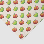 Rood En Groen Appel Fruit Patroon Tissuepapier (Detail)