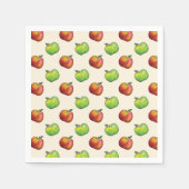 Rood en groen appel past in patroon servet (Voorkant)