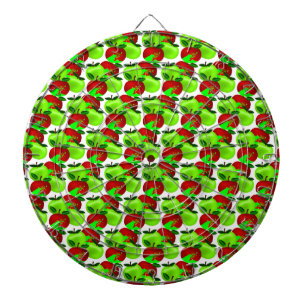 Rood en Groen appelstaalpatroon Dartbord