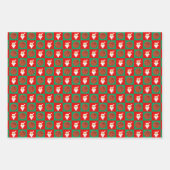 Rood- en Groen Basketball en kerstkerstkerstmis Inpakpapier Vel (Voorkant)