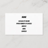 Rood en Groen Bead Collectie Custom Visitekaartje (Achterkant)