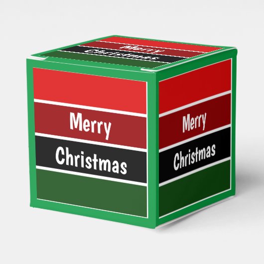 Rood en groen bedankdoosjes (Voorkant Zijde)