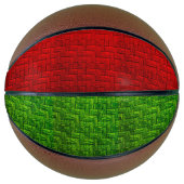Rood en groen blok basketbal (Voorkant)
