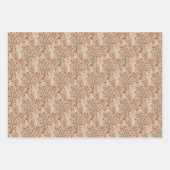 Rood en groen botanische bessen Gift Wrap Inpakpapier Vel (Voorkant 3)