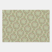 Rood en groen botanische bessen Gift Wrap Inpakpapier Vel (Voorkant 2)