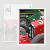 Rood en groen briefkaart (Voorkant / Achterkant)
