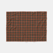 Rood en Groen Bruce Clan Tartan Fleece Deken (Voorkant (Horizontaal))