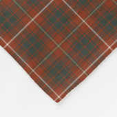 Rood en Groen Bruce Clan Tartan Fleece Deken (Hoek)