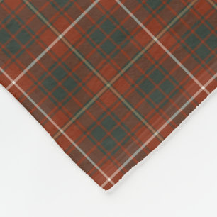 Rood en Groen Bruce Clan Tartan Fleece Deken