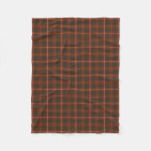 Rood en Groen Bruce Clan Tartan Fleece Deken (Voorkant)