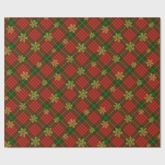 Rood en groen cadeaupapier (Vlak)