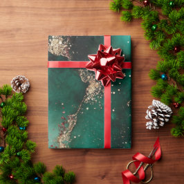 Rood en groen cadeaupapier