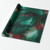 Rood en groen cadeaupapier (Uitgerold)