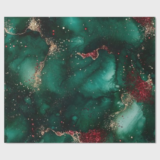 Rood en groen cadeaupapier (Vlak)