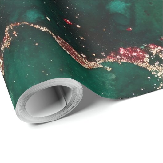 Rood en groen cadeaupapier (Rol Hoek)