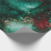 Rood en groen cadeaupapier (Hoek)