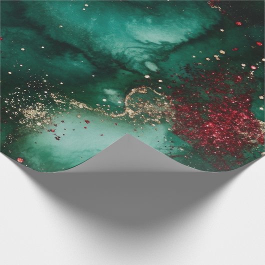 Rood en groen cadeaupapier (Hoek)