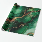 Rood en groen cadeaupapier (Uitgerold)