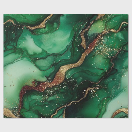 Rood en groen cadeaupapier (Vlak)