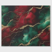 Rood en groen cadeaupapier (Vlak)