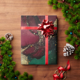 Rood en groen cadeaupapier