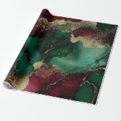 Rood en groen cadeaupapier (Uitgerold)