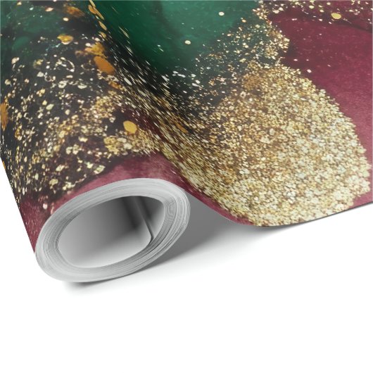 Rood en groen cadeaupapier (Rol Hoek)