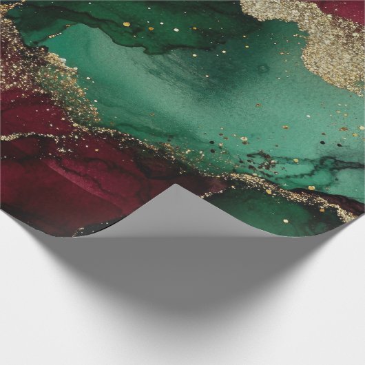 Rood en groen cadeaupapier (Hoek)