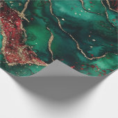 Rood en groen cadeaupapier (Hoek)