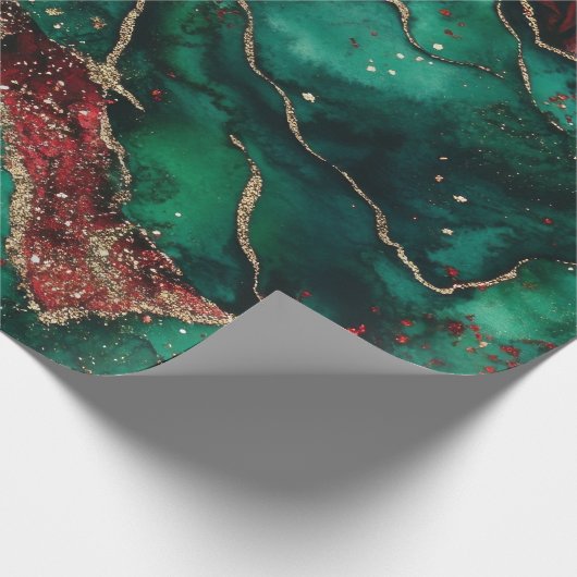 Rood en groen cadeaupapier (Hoek)