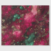 Rood en groen cadeaupapier (Vlak)